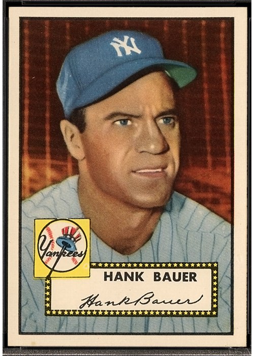 1952 Topps #215 Hank Bauer, New York Yankees (front)