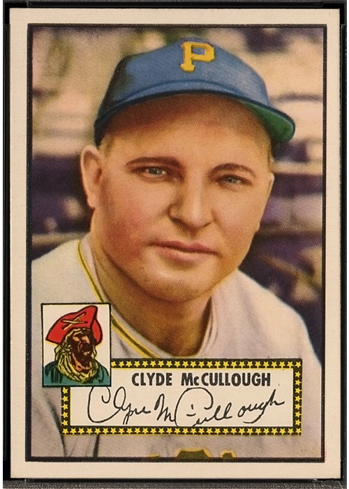 1952 Topps #218 Clyde McCullough, Pittsburgh Pirates (front)