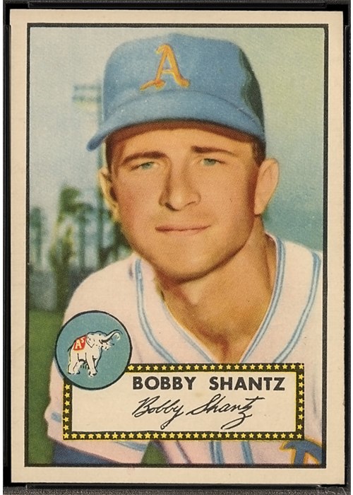 1952 Topps #219 Bobby Shantz, Philadelphia Athletics (front)