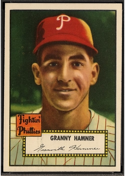 1952 Topps #221 Granny Hamner, Philadelphia Phillies (front)