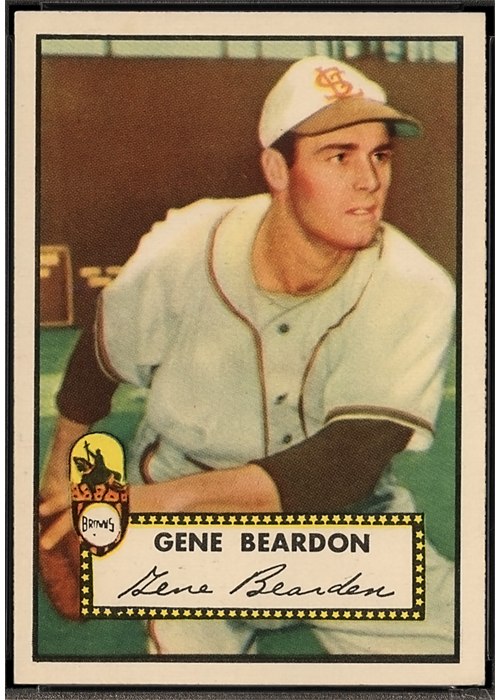 1952 Topps #229 Gene Bearden, St. Louis Browns (front)