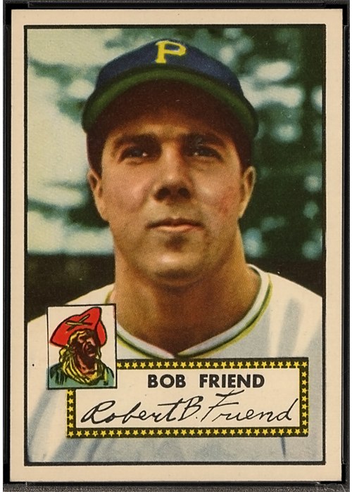 1952 Topps #233 Bob Friend, Pittsburgh Pirates (front)