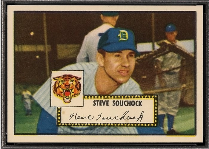 1952 Topps #234 Steve Souchock, Detroit Tigers (front)