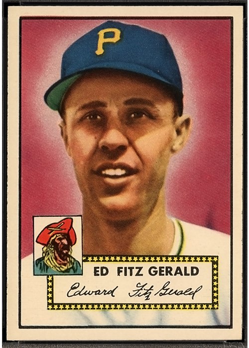 1952 Topps #236 Ed FitzGerald, Pittsburgh Pirates (front)