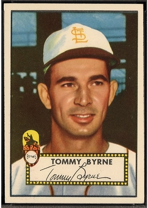 1952 Topps #241 Tommy Byrne, St. Louis Browns (front)