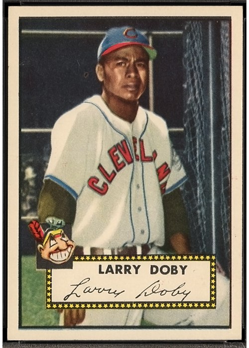 1952 Topps #243 Larry Doby, Cleveland Indians (front)