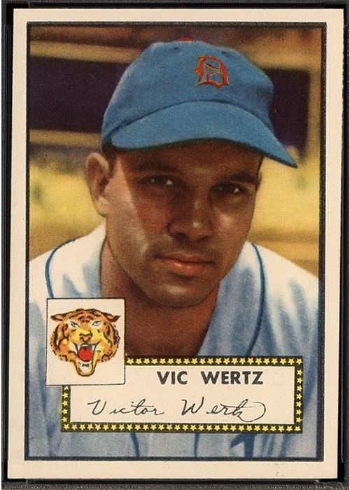 1952 Topps #244 Vic Wertz, Detroit Tigers (front)