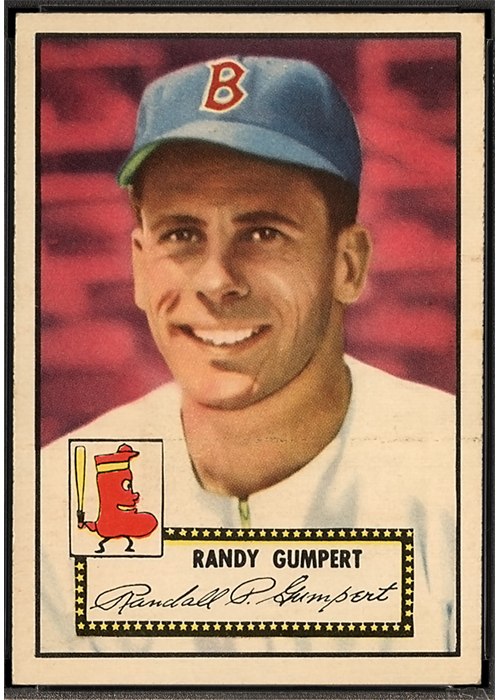 1952 Topps #247 Randy Gumpert, Boston Red Sox (front)