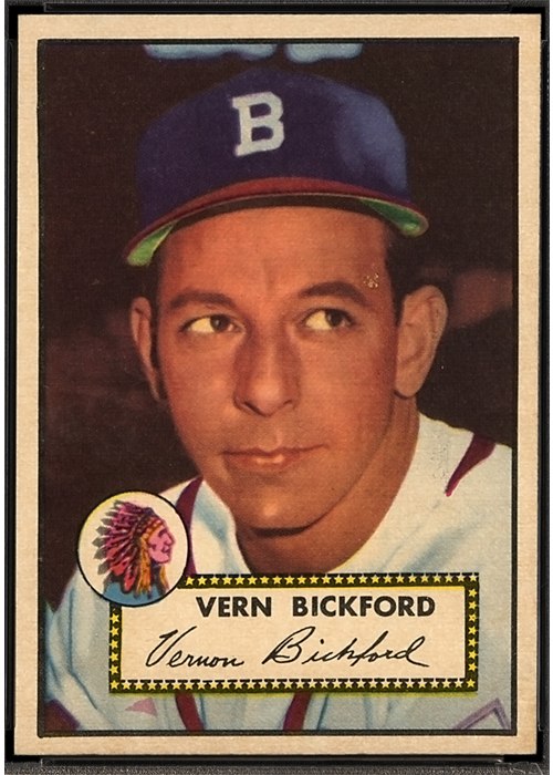 1952 Topps #252 Vern Bickford, Boston Braves (front)
