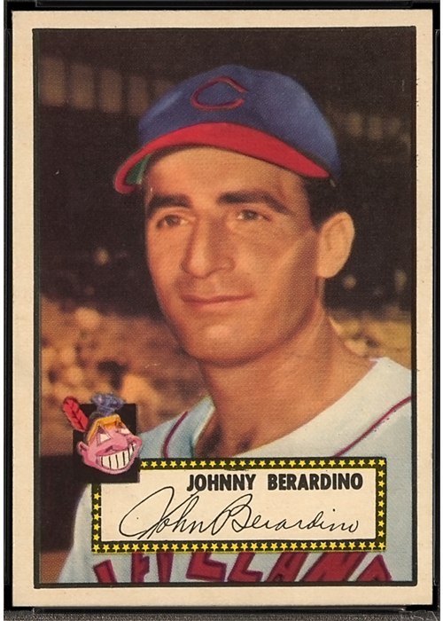 1952 Topps #253 Johnny Berardino, Cleveland Indians (front)