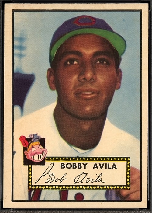 1952 Topps #257 Bobby Avila, Cleveland Indians (front)