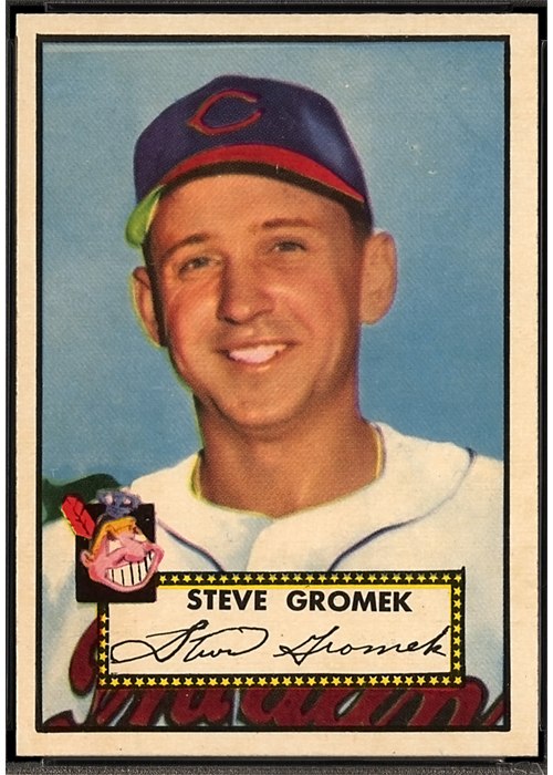 1952 Topps #258 Steve Gromek, Cleveland Indians (front)