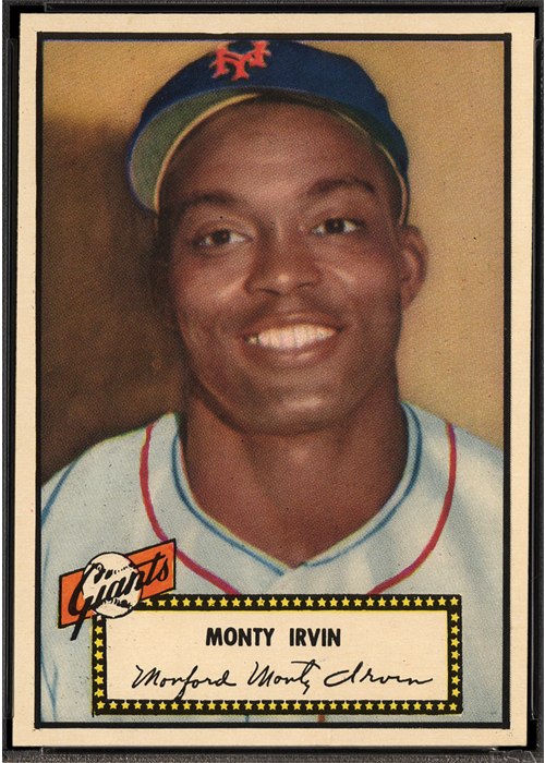 1952 Topps #26 Monte Irvin, New York Giants (front)