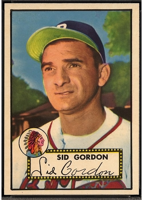 1952 Topps #267 Sid Gordon, Boston Braves (front)