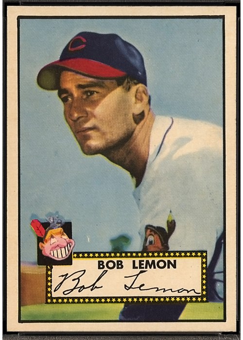 1952 Topps #268 Bob Lemon, Cleveland Indians (front)