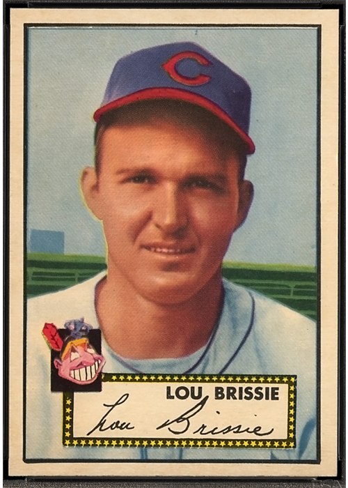 1952 Topps #270 Lou Brissie, Cleveland Indians (front)