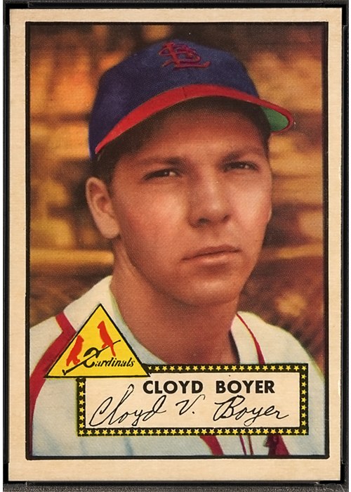 1952 Topps #280 Cloyd Boyer, St. Louis Cardinals (front)