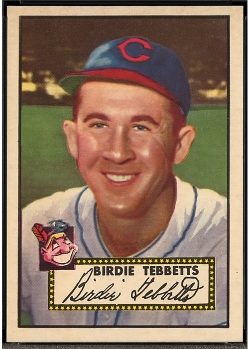 1952 Topps #282 Birdie Tebbetts, Cleveland Indians (front)