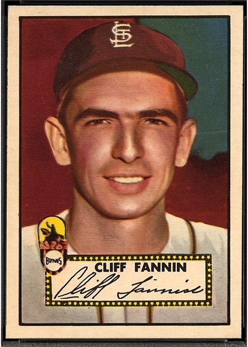 1952 Topps #285 Cliff Fannin, St. Louis Browns (front)