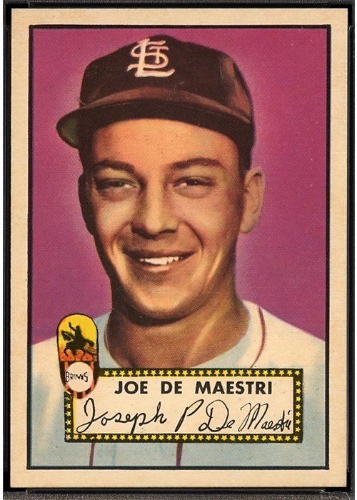 1952 Topps #286 Joe DeMaestri, St. Louis Browns (front)