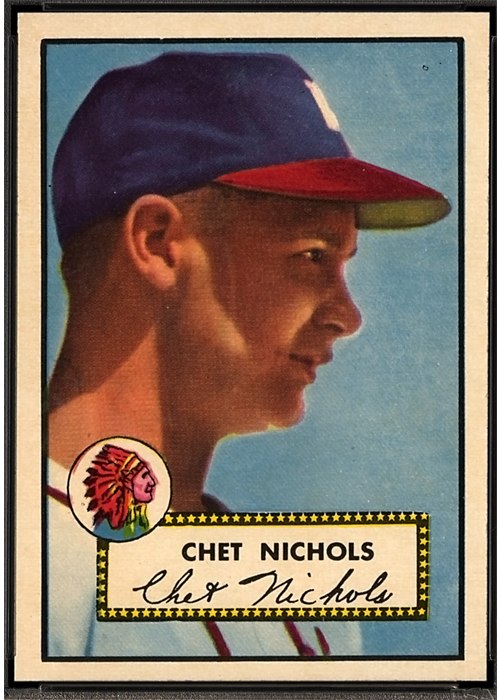 1952 Topps #288 Chet Nichols, Boston Braves (front)