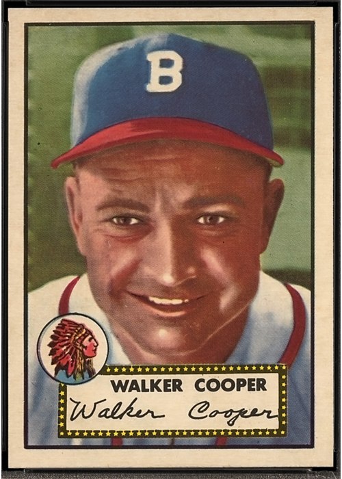 1952 Topps #294 Walker Cooper, Boston Braves (front)