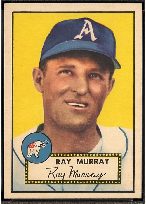 1952 Topps #299 Ray Murray, Philadelphia Athletics (front)