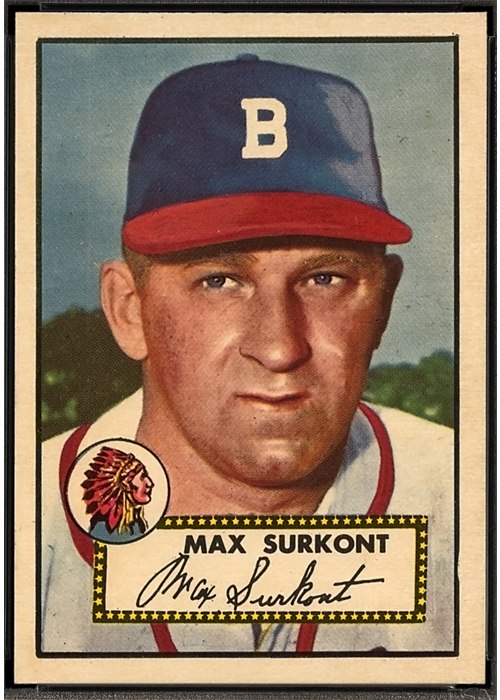 1952 Topps #302 Max Surkont, Boston Braves (front)
