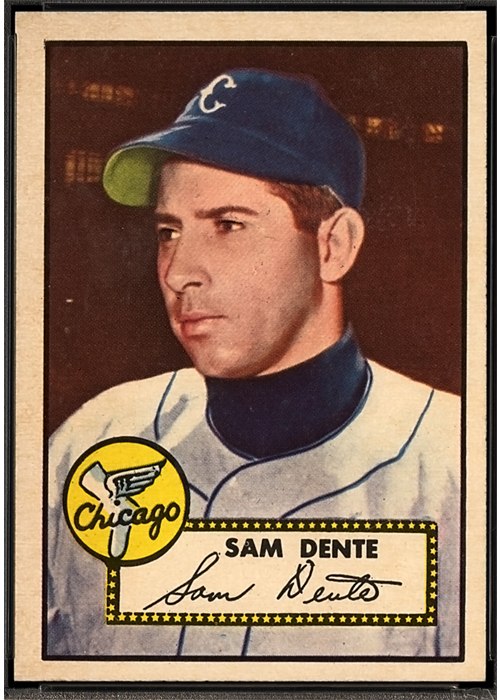 1952 Topps #304 Sam Dente, Chicago White Sox (front)