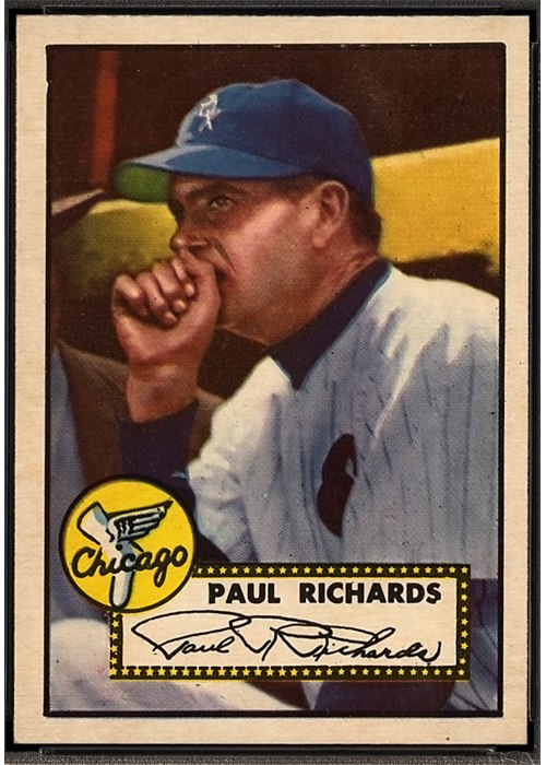 1952 Topps #305 Paul Richards, Chicago White Sox (front)