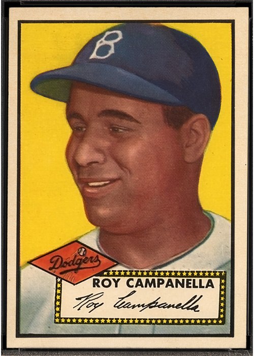 1952 Topps #314 Roy Campanella, Brooklyn Dodgers (front)