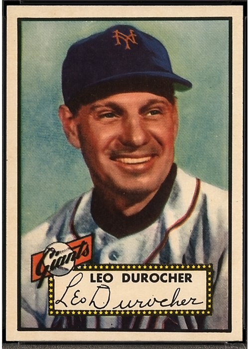 1952 Topps #315 Leo Durocher, New York Giants (front)