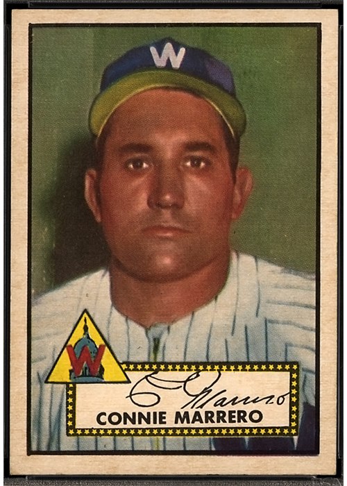 1952 Topps #317 Connie Marrero, Washington Senators (front)