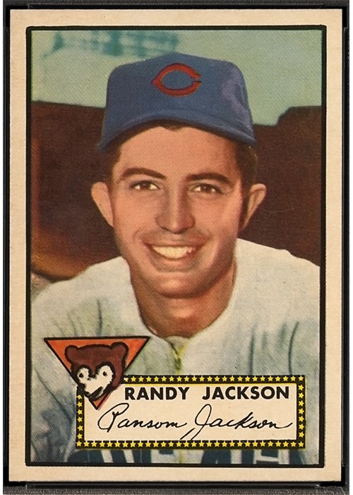 1952 Topps #322 Randy Jackson, Chicago Cubs (front)