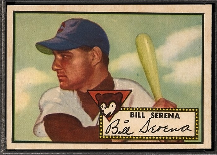 1952 Topps #325 Bill Serena, Chicago Cubs (front)
