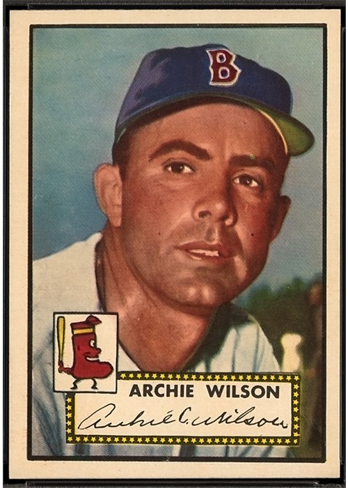 1952 Topps #327 Archie Wilson, Boston Red Sox (front)