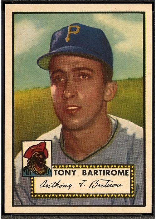 1952 Topps #332 Tony Bartirome, Pittsburgh Pirates (front)