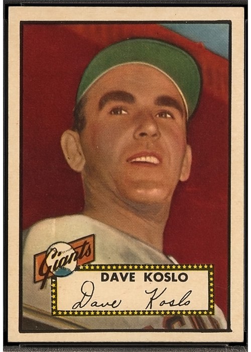 1952 Topps #336 Dave Koslo, New York Giants (front)