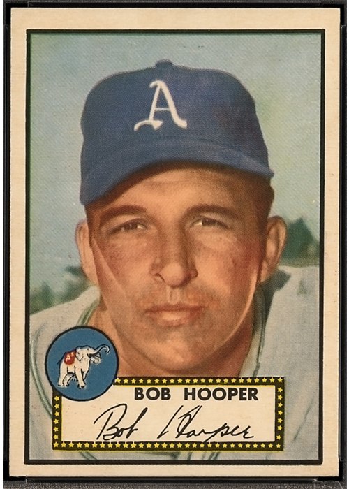 1952 Topps #340 Bob Hooper, Philadelphia Athletics (front)