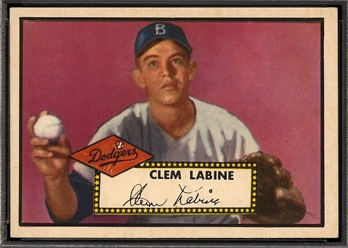 1952 Topps #342 Clem Labine, Brooklyn Dodgers (front)