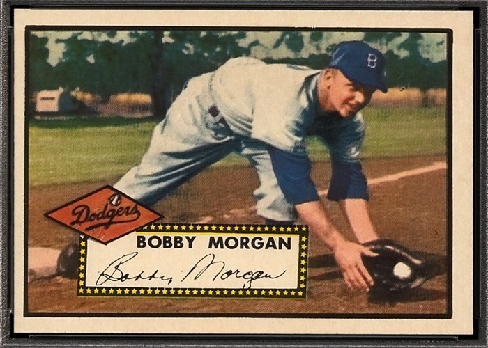 1952 Topps #355 Bobby Morgan, Brooklyn Dodgers (front)