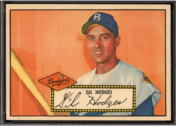1952 Topps #36 Gil Hodges, Brooklyn Dodgers (front)