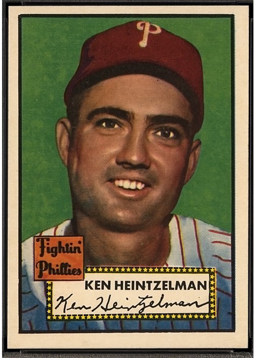 1952 Topps #362 Ken Heintzelman, Philadelphia Phillies (front)