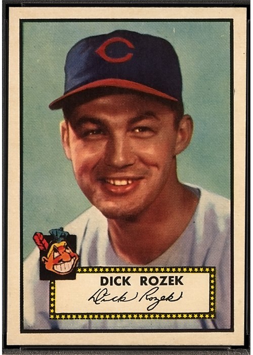 1952 Topps #363 Dick Rozek, Cleveland Indians (front)