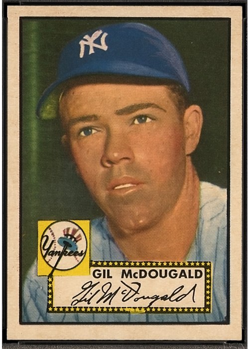 1952 Topps #372 Gil McDougald, New York Yankees (front)