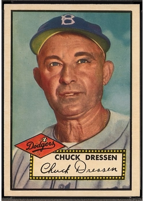 1952 Topps #377 Chuck Dressen, Brooklyn Dodgers (front)
