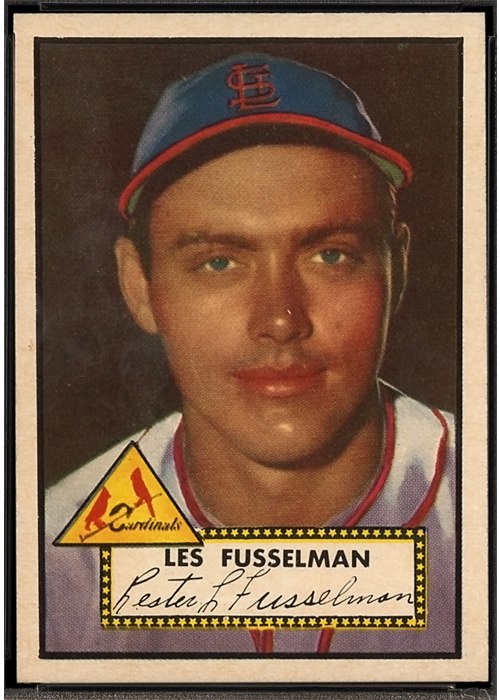 1952 Topps #378 Les Fusselman, St. Louis Cardinals (front)