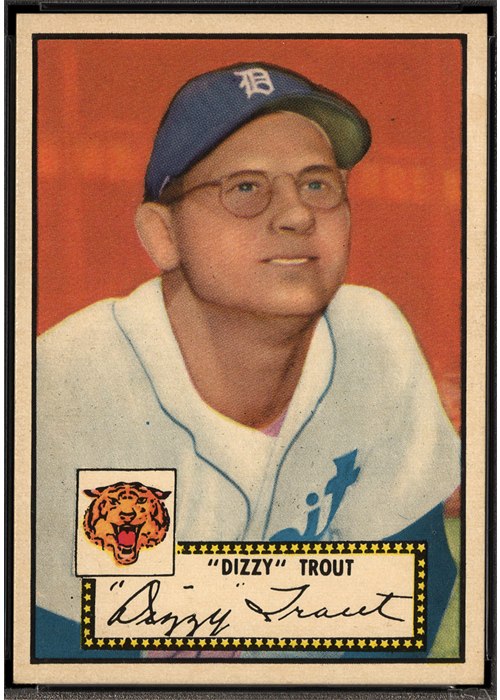1952 Topps #39 Dizzy Trout, Detroit Tigers (front)