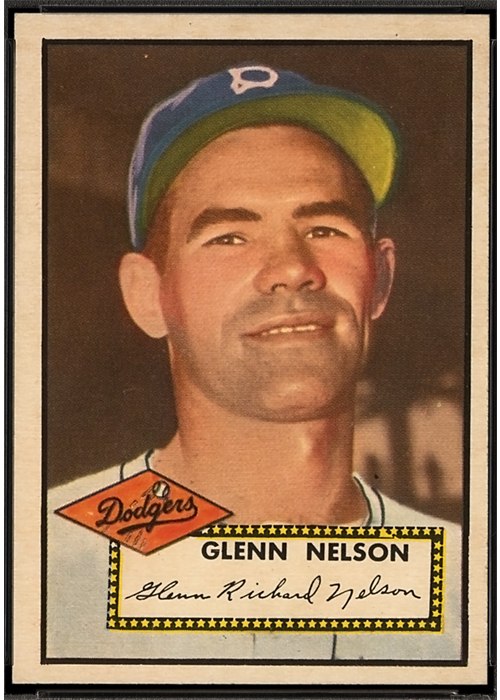 1952 Topps #390 Glenn Nelson, Brooklyn Dodgers (front)