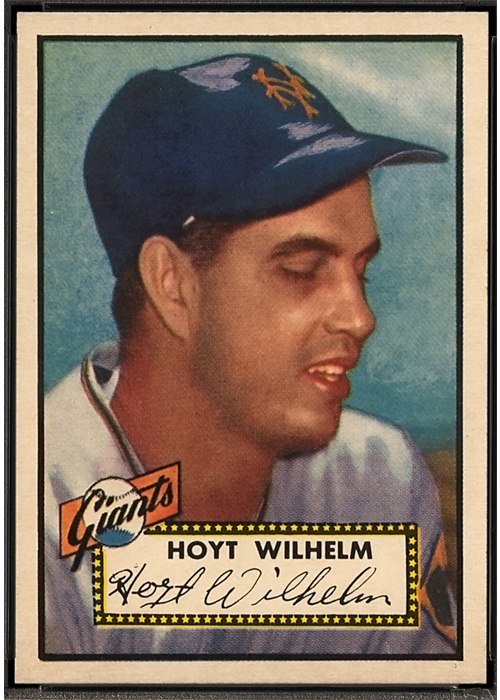 1952 Topps #392 Hoyt Wilhelm, New York Giants (front)